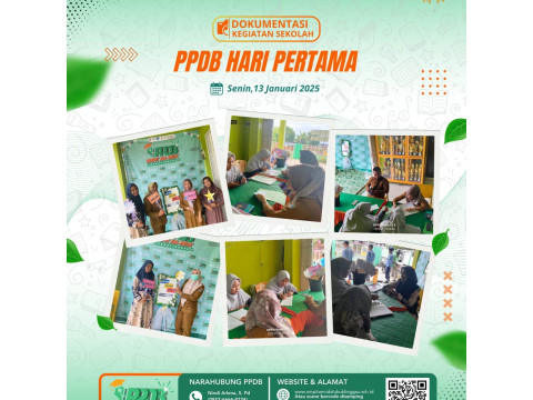 PPDB HARI PERTAMA DIBUKA PARA ORANG TUA RAMAI DATANG INGIN M 